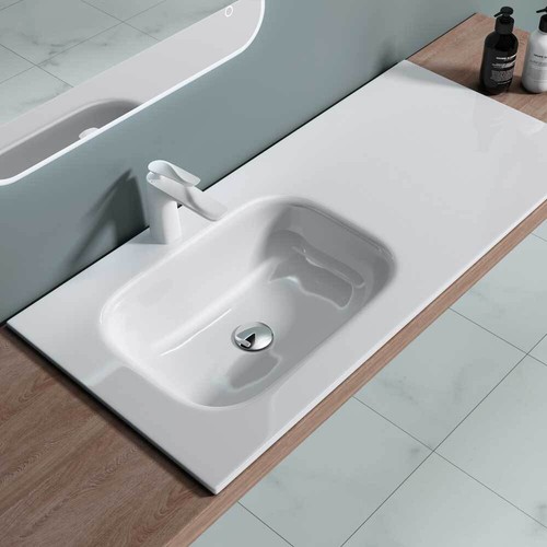 Bathroom wash basin stone semi - wash,