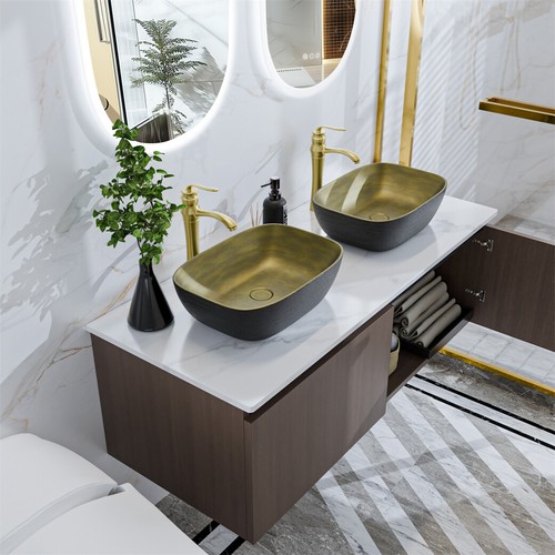 Wall mounted bathroom - wall, vanity