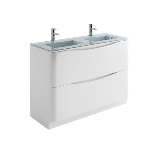 1200mm white gloss double - white,