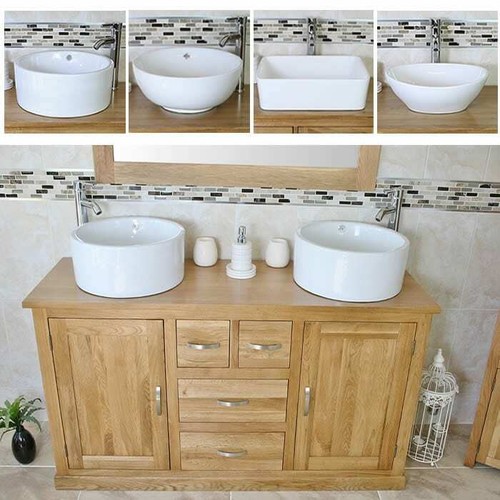 Bathroom vanity unit - bathroom, oak