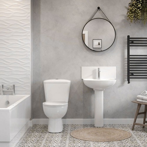 Modern bathroom suite close - suite,