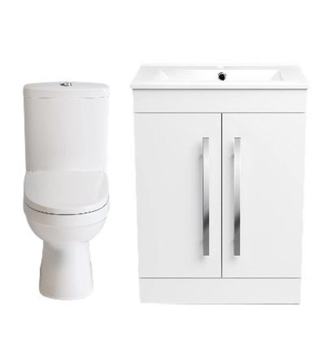 Bathroom toilet basin set - bathroom,