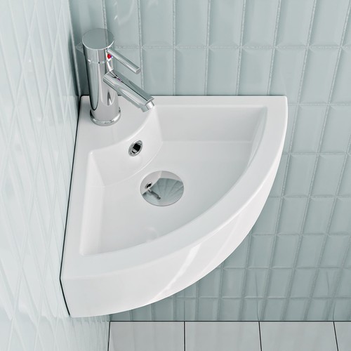 Corner basin sink - sink, bathroom