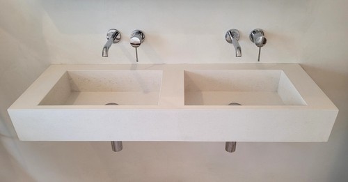 Concrete double bathroom - double,