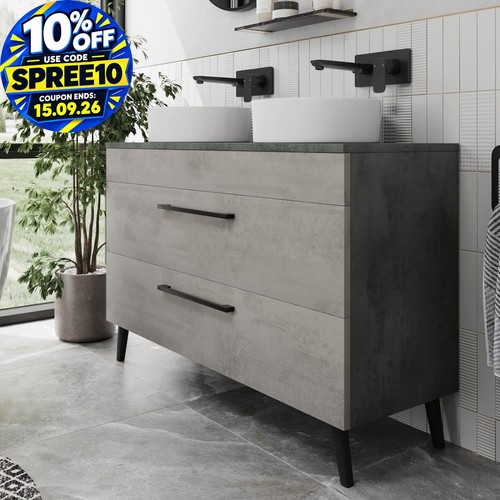 Bathroom vanity unit double - unit,