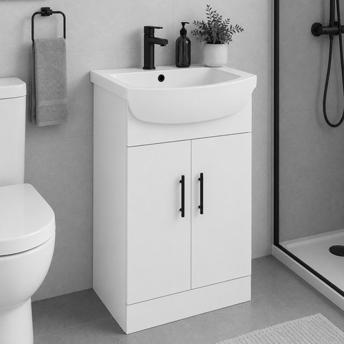 550mm bathroom vanity unit - bathroom,