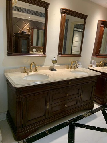 Traditional double vanity unit - traditional,