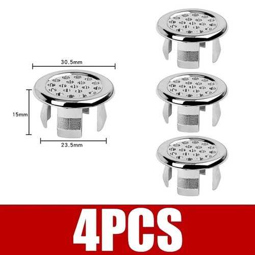 4pc chrome sink overflow cover - sink,