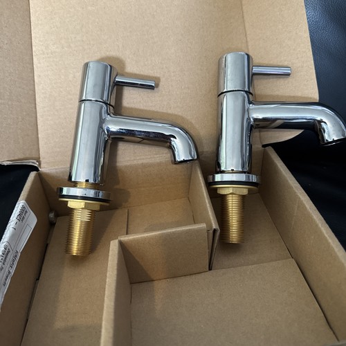 Basin pillar taps - pair, twin